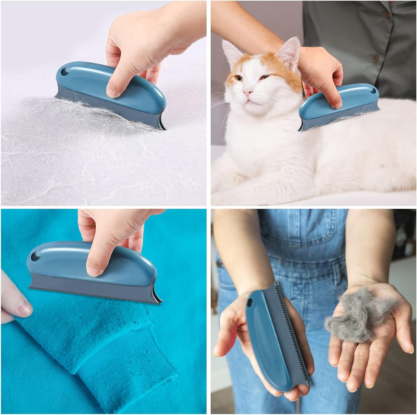 Effective Lint Remover Set of 3 – Pet Hair Remover for Clothing, Carpets & Sofas – Ideal for Cat and Dog Hair